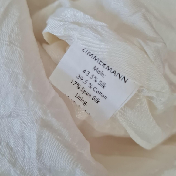 Women's size 0 'ZIMMERMANN' Gorgeous ivory silk blend strapless dress - EUC - Picture 4 of 4